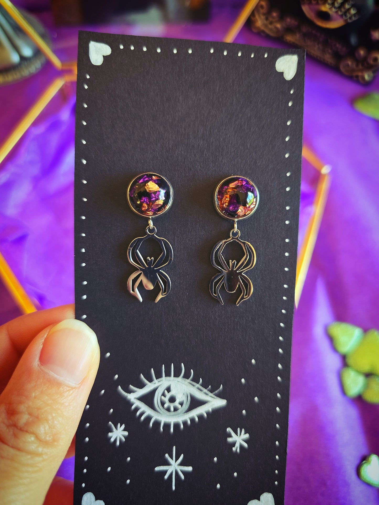 Boucles d'oreilles Spider Grillus Pocus