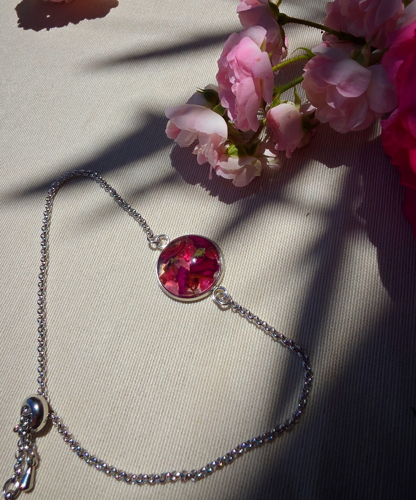 Bracelet réglable Roses des Poèmes acier