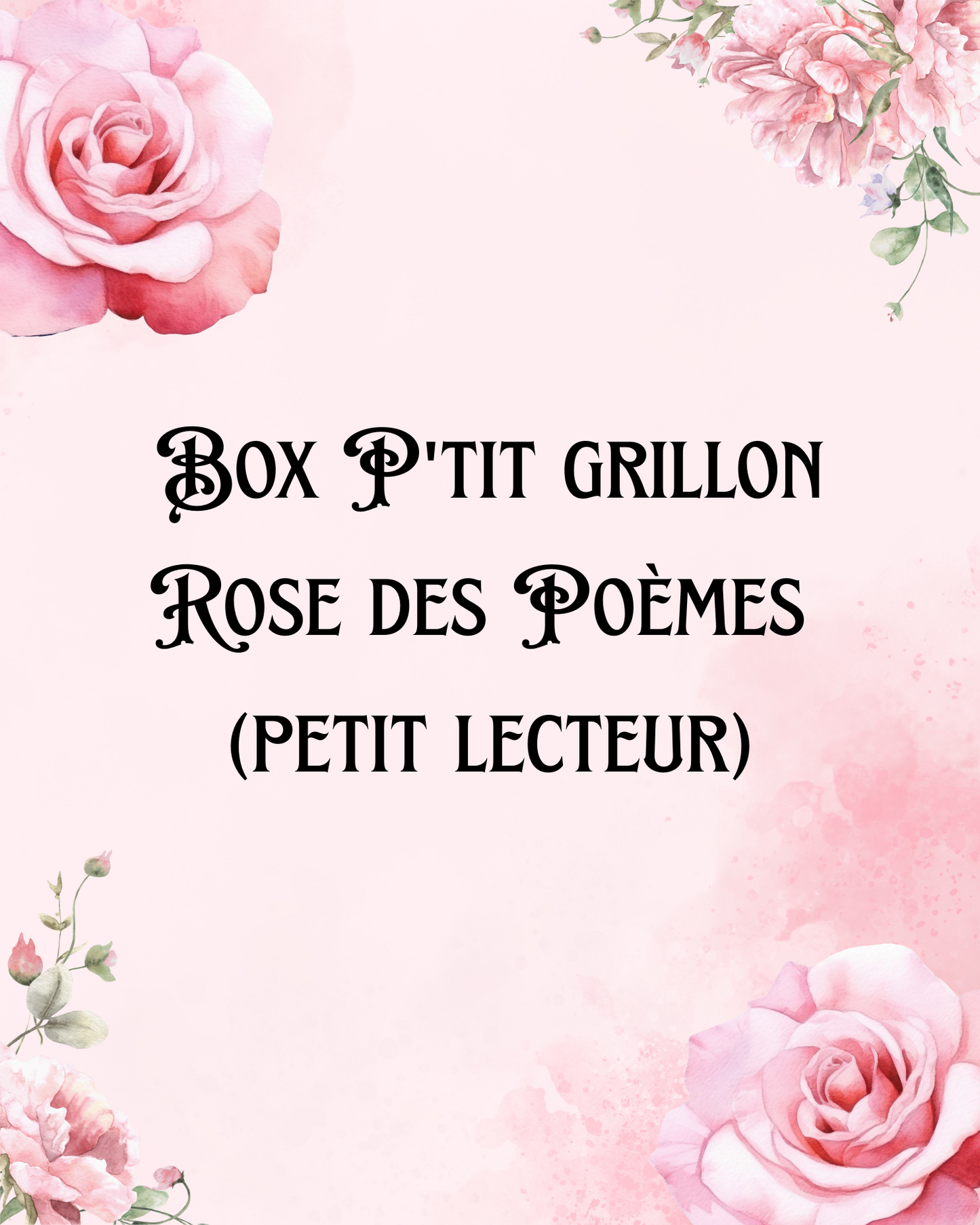 PRÉ-COMMANDE Box p'tit grillon 8/12ans (JUIN)