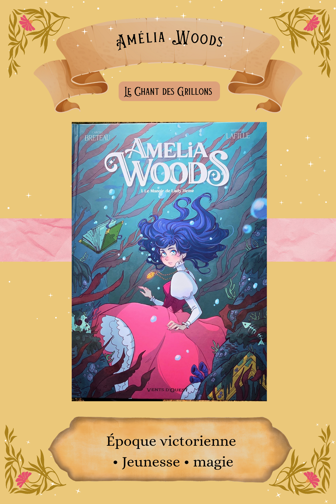 Livre seul "Amélia Woods"de C.Breteau & M.Lafitte PRÉ-COMMANDE