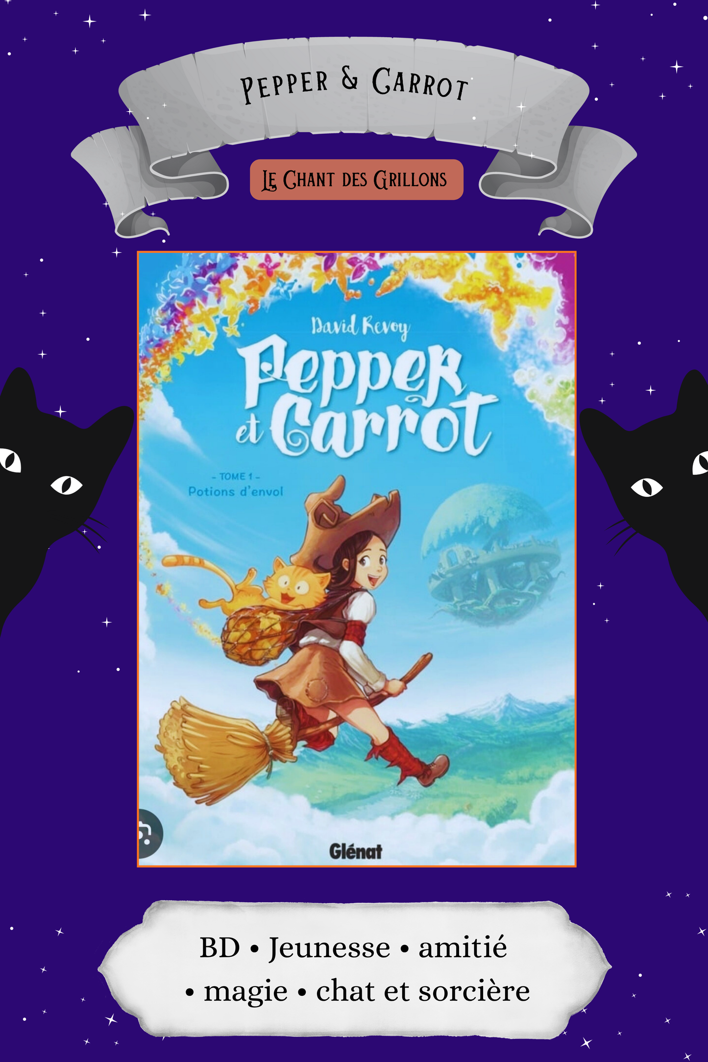 Box P'tit Grillon (petit lecteur)sorciére