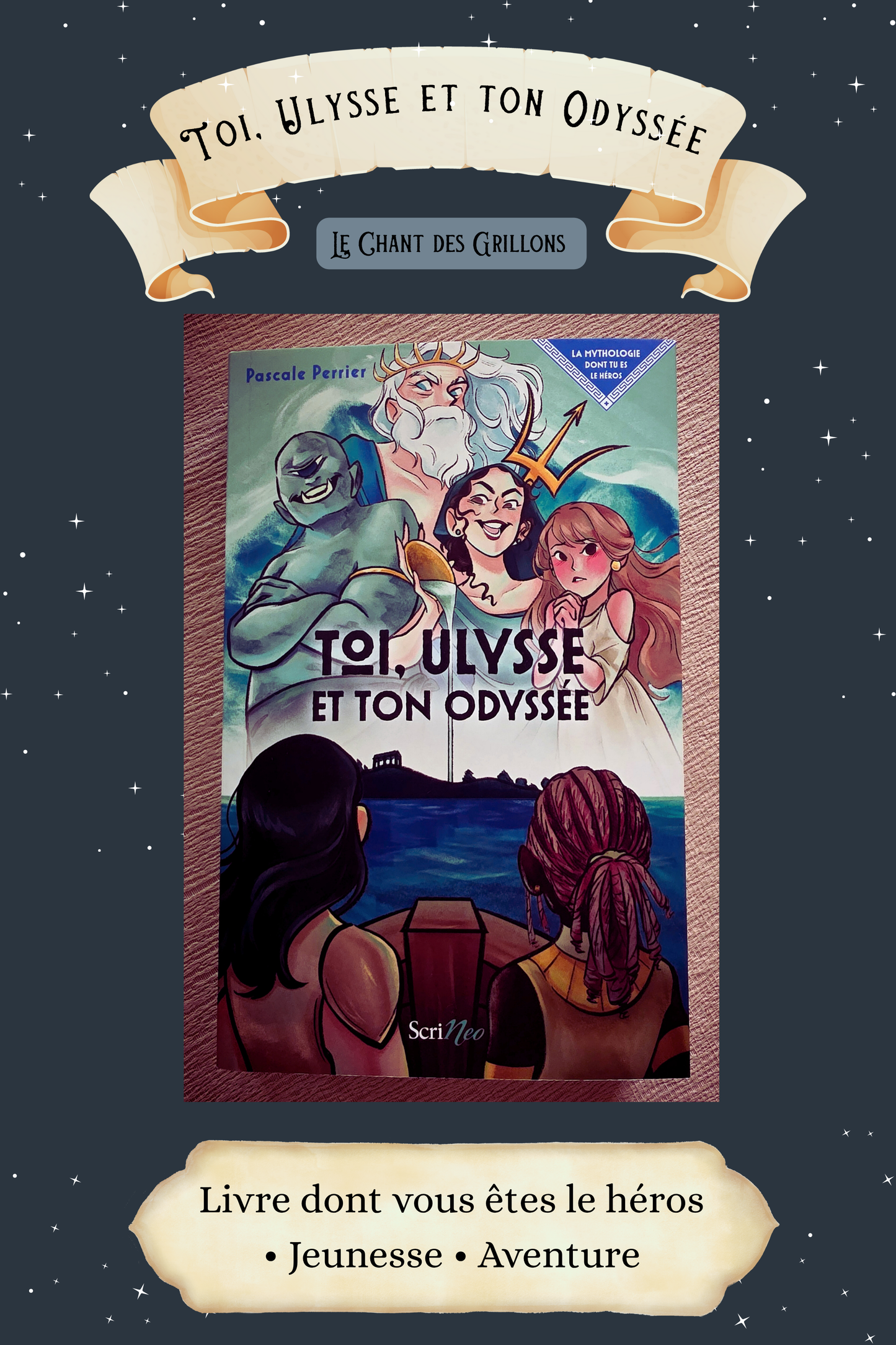 Livre seul "Toi, Ulysse et ton Odyssée"de Pascale Perrier (PRÉ-COMMANDE)