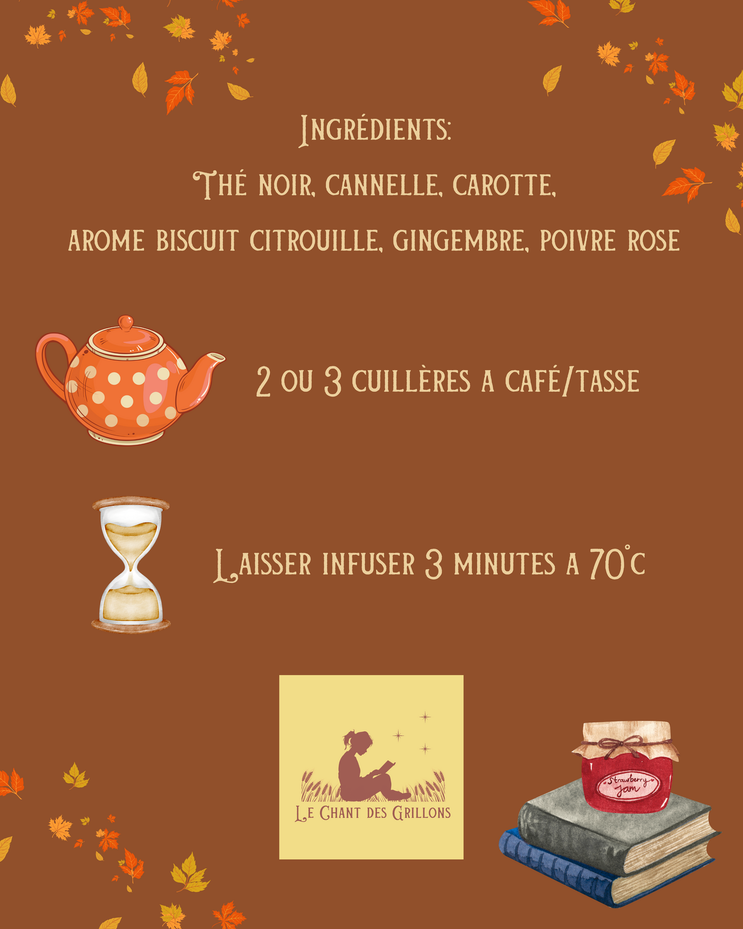 Fiole thé noir Lady Citrouillette