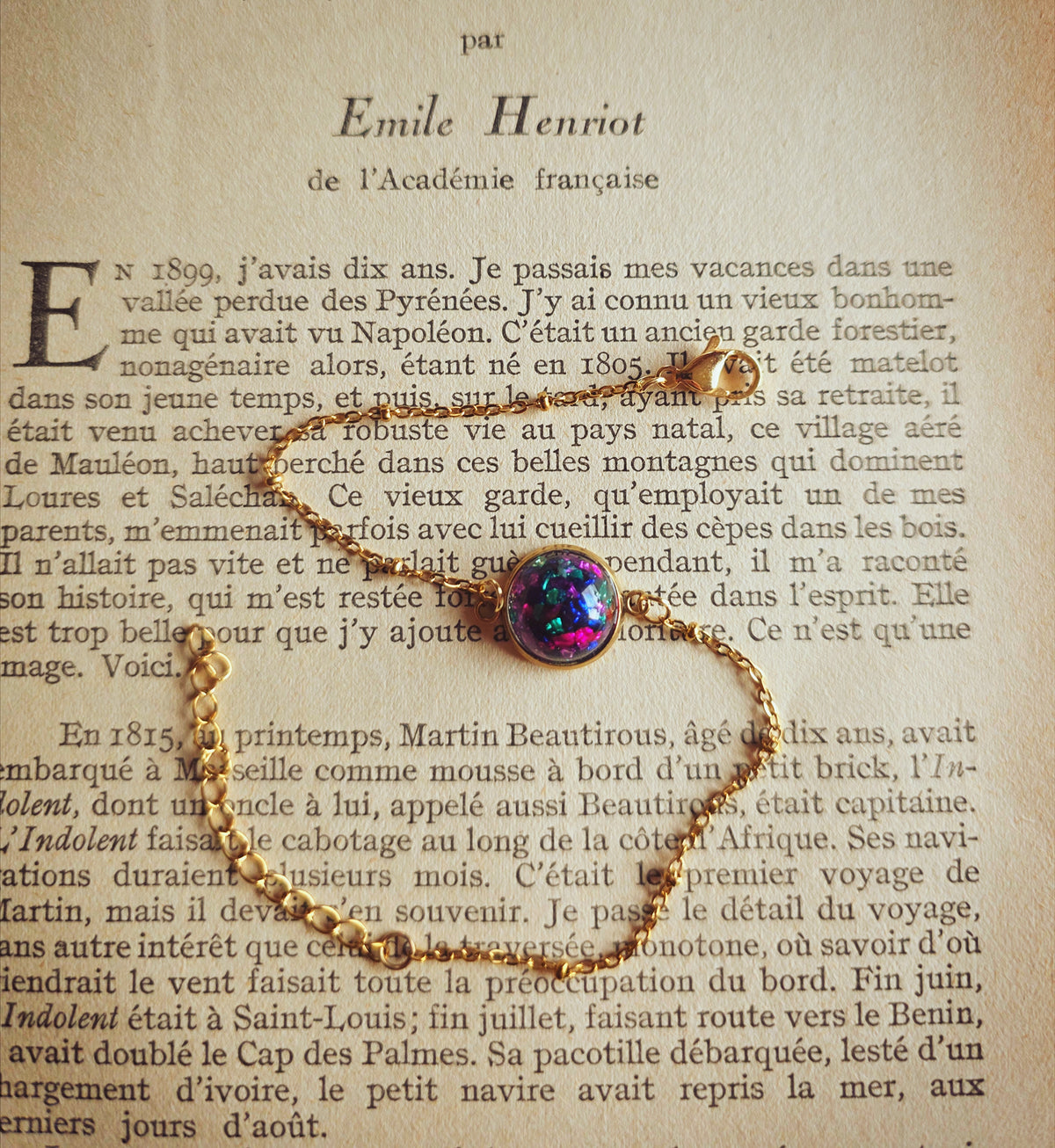 Bracelet Nouvelle Orléans acier plaqué or