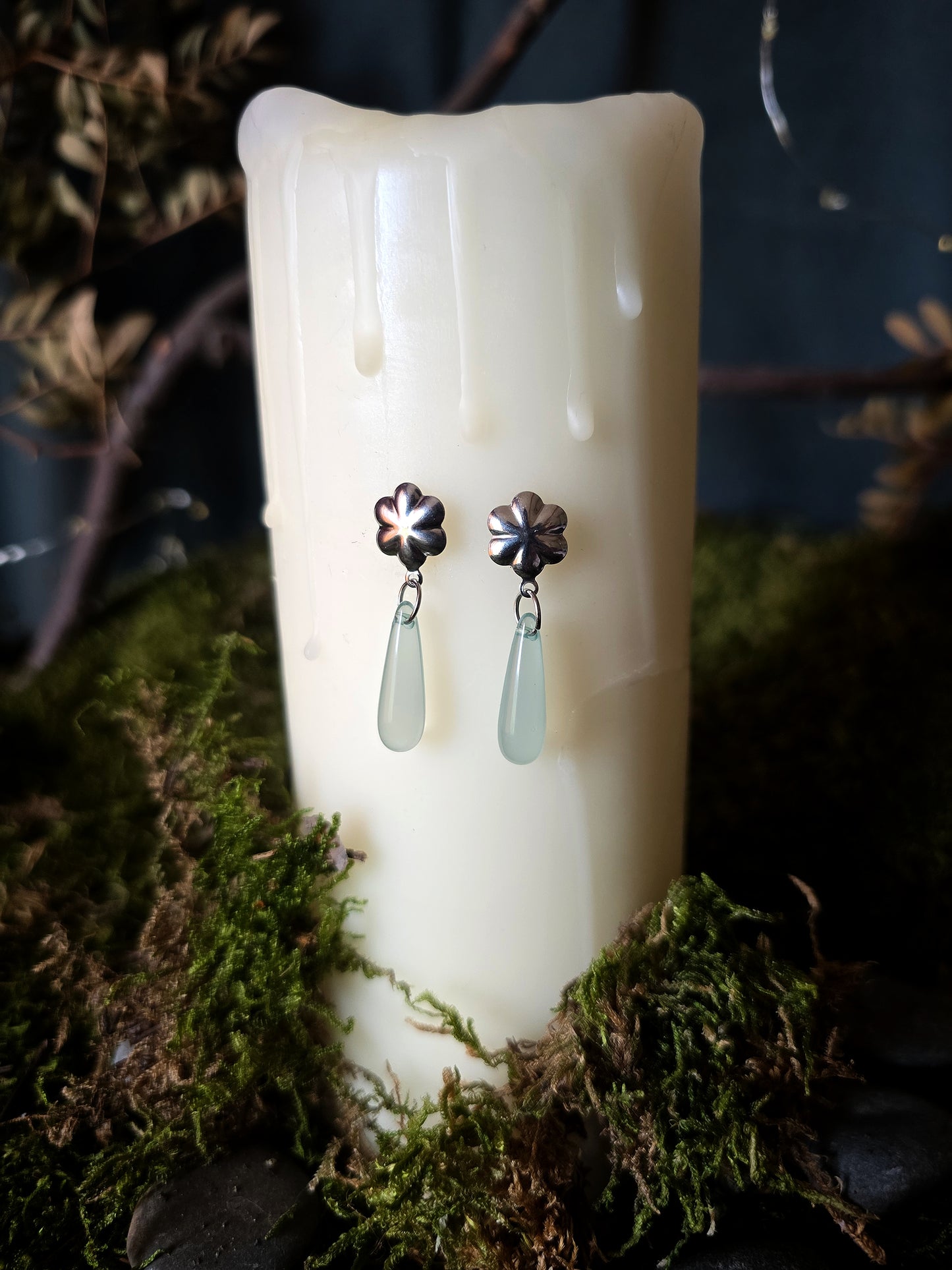 Boucles gouttes Dame des trèfles