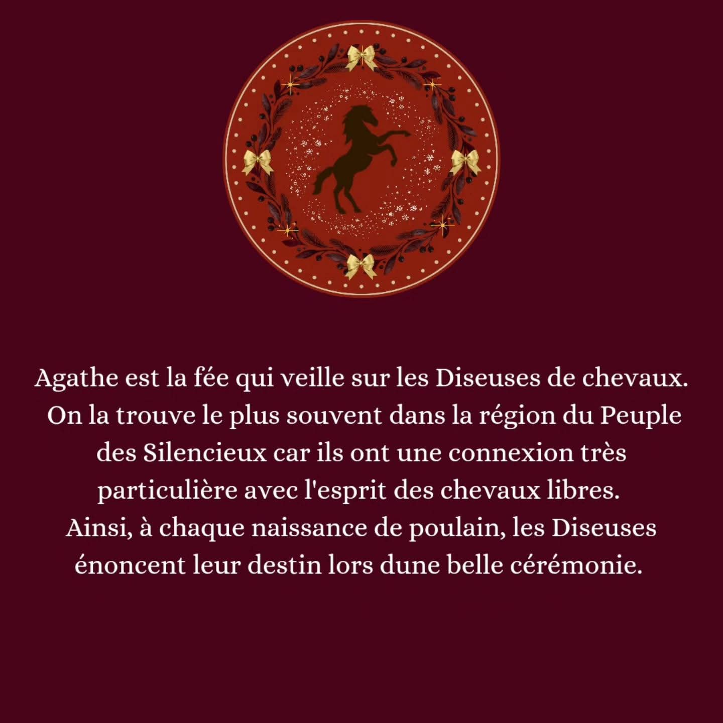 Boule de noël "Albane et les Diseuses de chevaux"