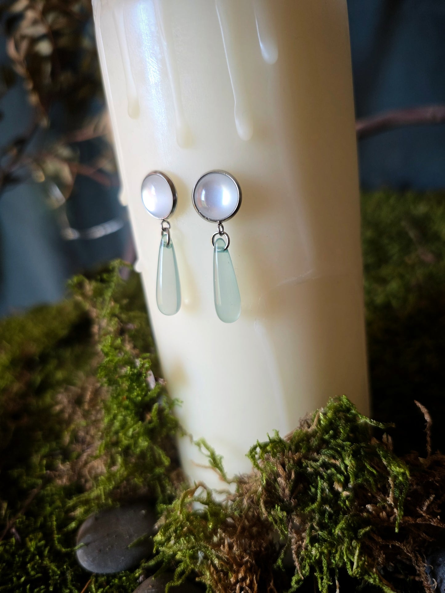 Boucles gouttes Dame du Lac