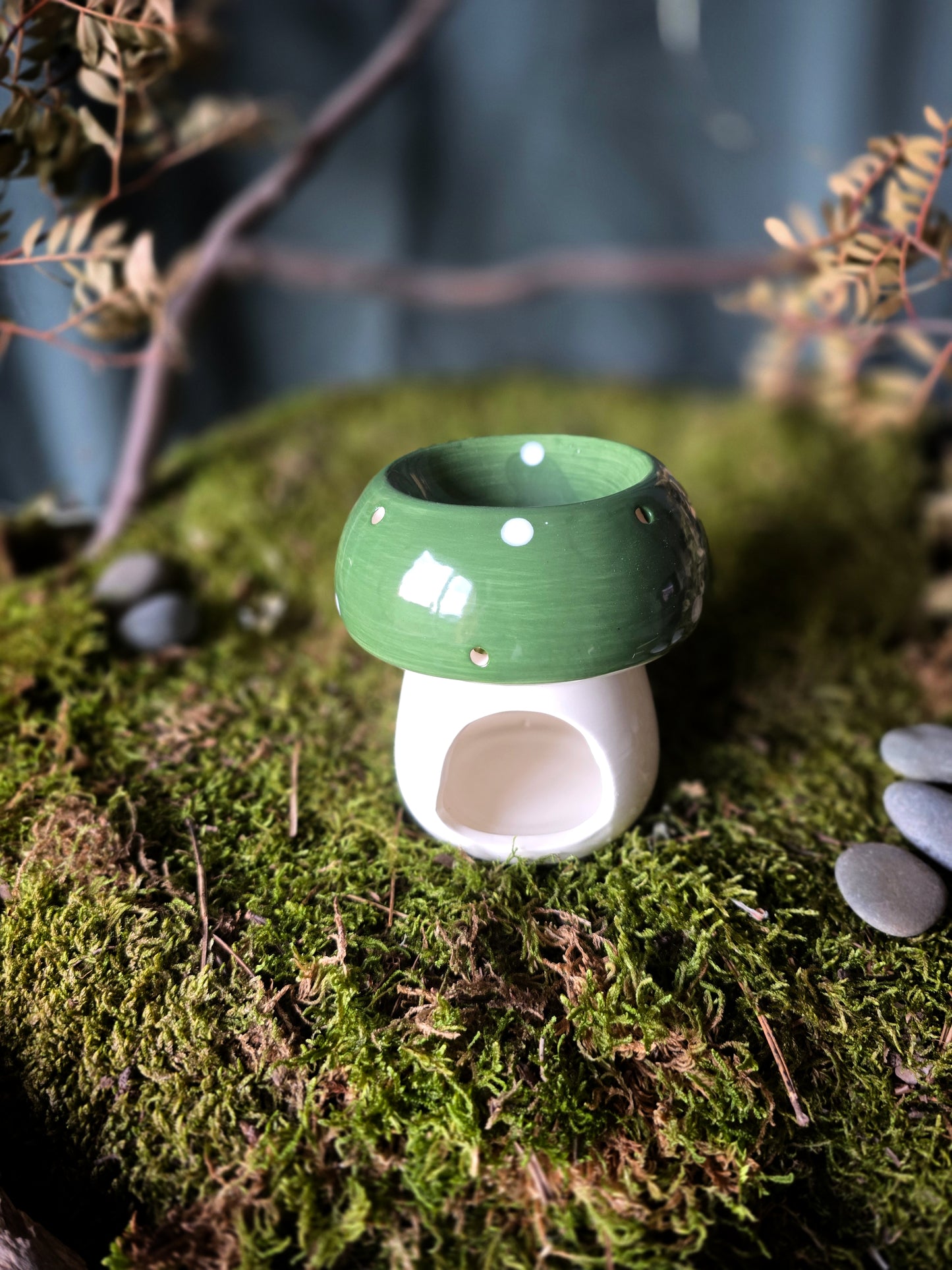 Brûleur de fondant Champignon vert