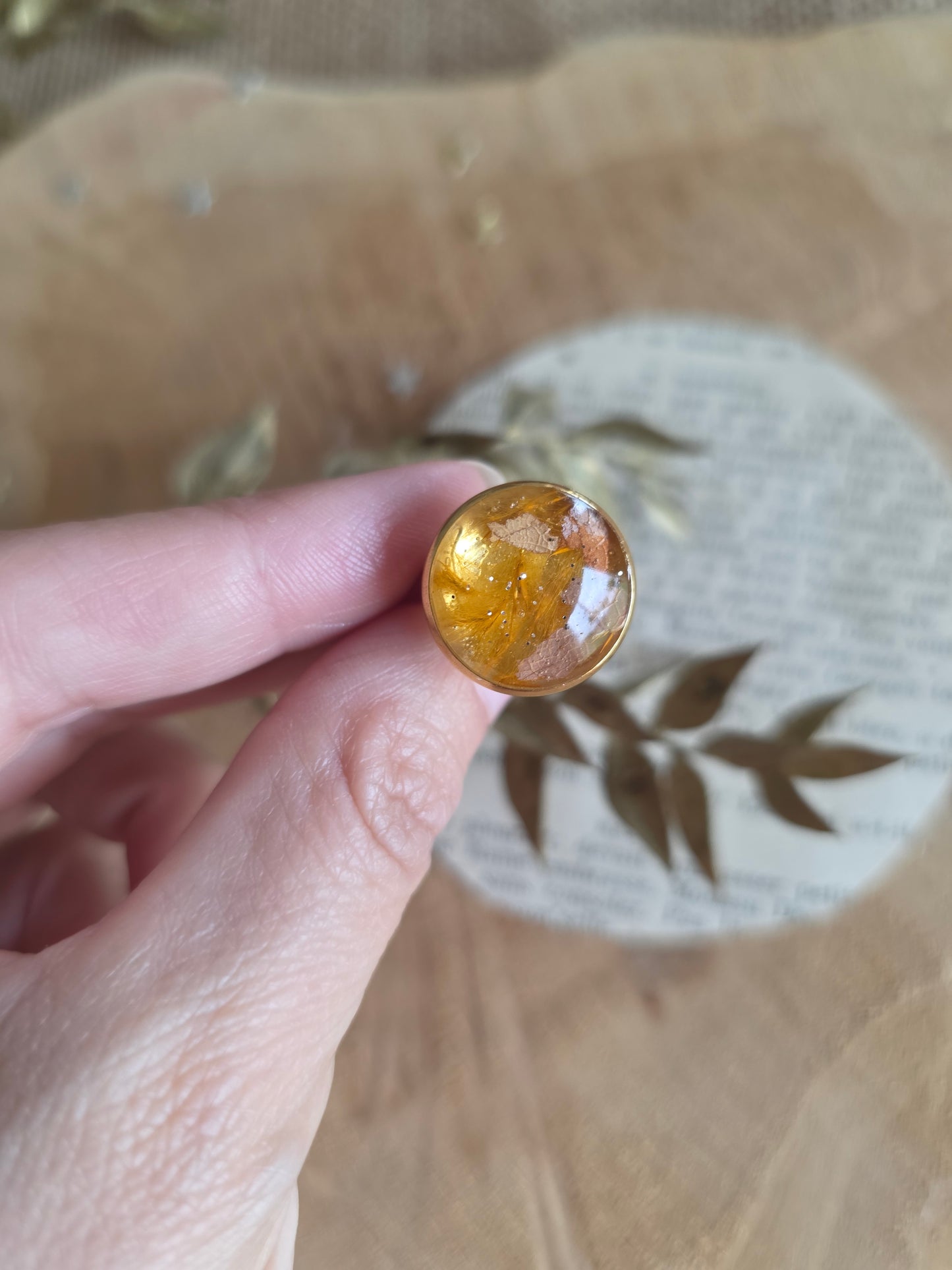 Bague ronde Fille d'automne