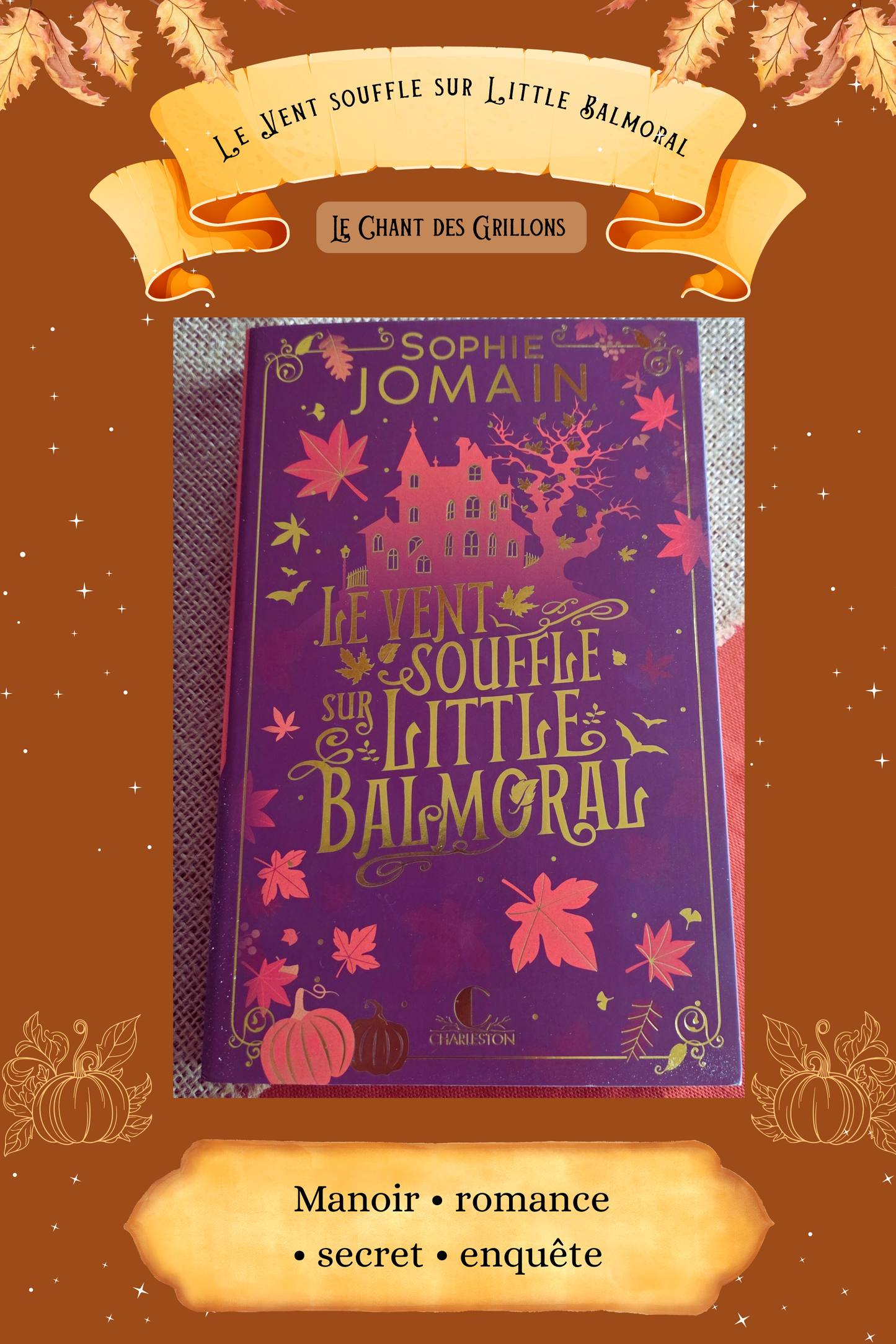 Livre seul "Le vent souffle sur Little Balmoral" (PRÉ-COMMANDE)