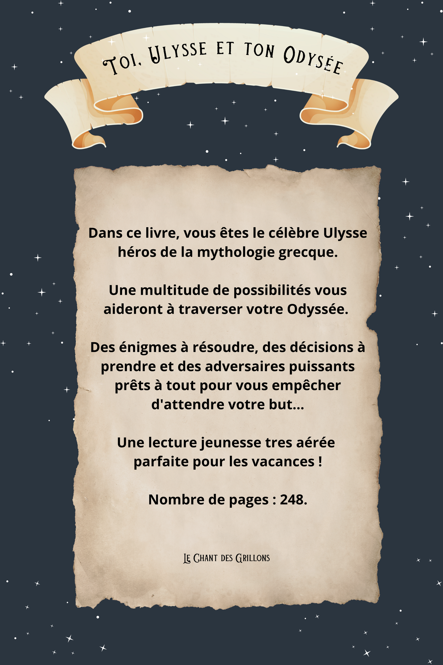 Livre seul "Toi, Ulysse et ton Odyssée"de Pascale Perrier (PRÉ-COMMANDE)