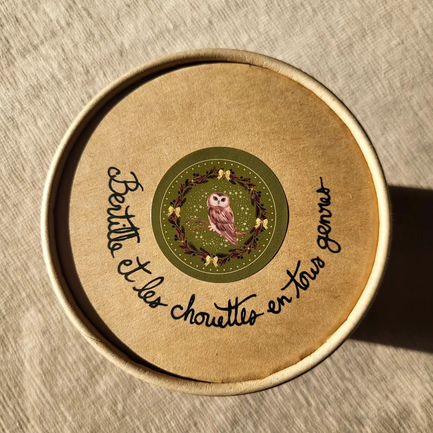 Boule de noël "Bertille et les Chouettes en tous genres"