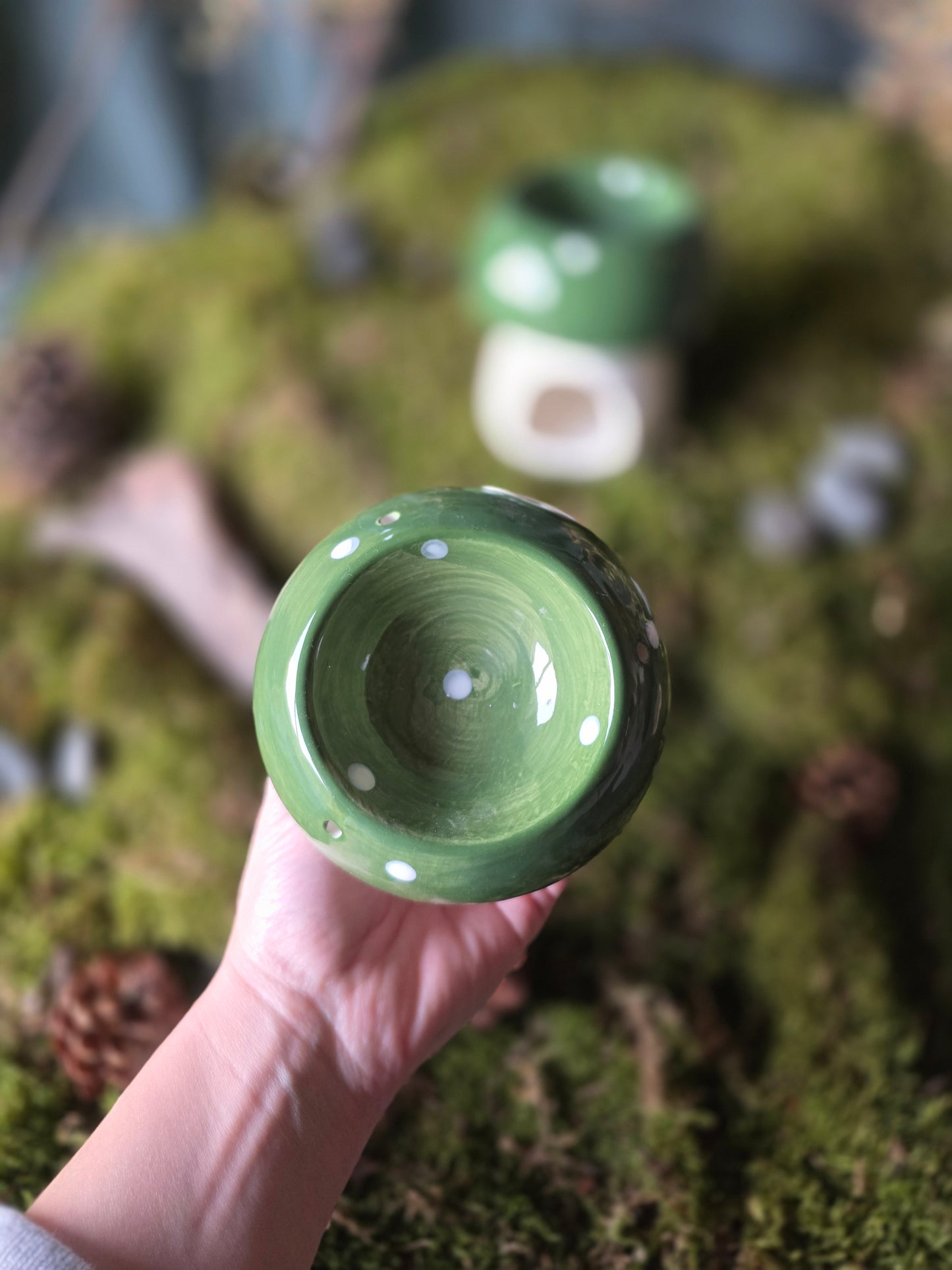 Brûleur de fondant Champignon vert