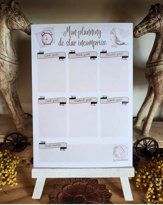 Planning de star incomprise