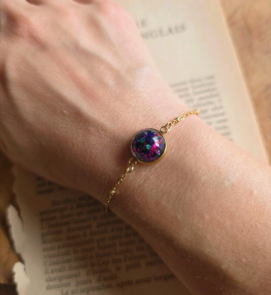 Bracelet Nouvelle Orléans acier plaqué or