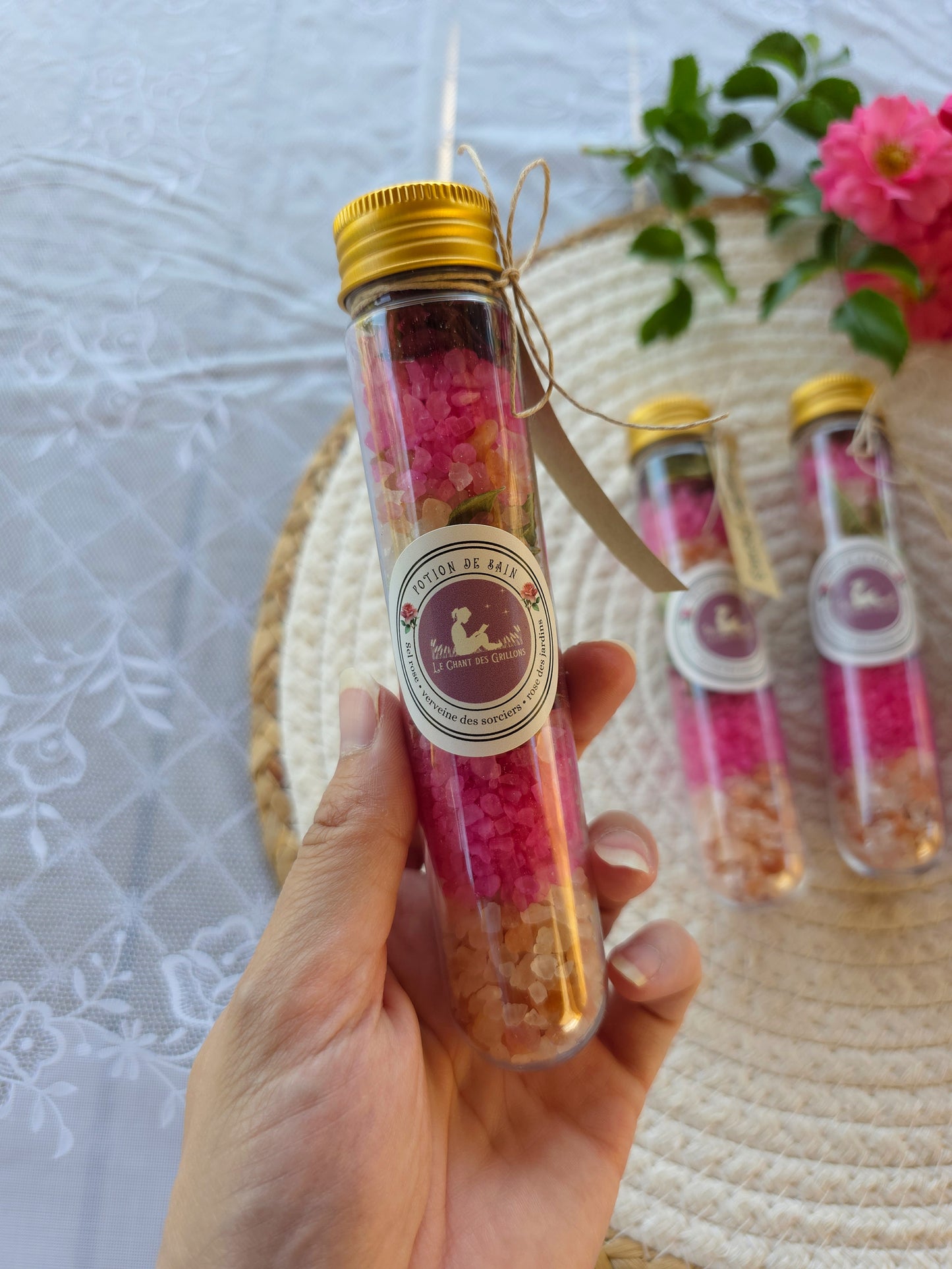 Petite Potion de bain "Roses des Poèmes"