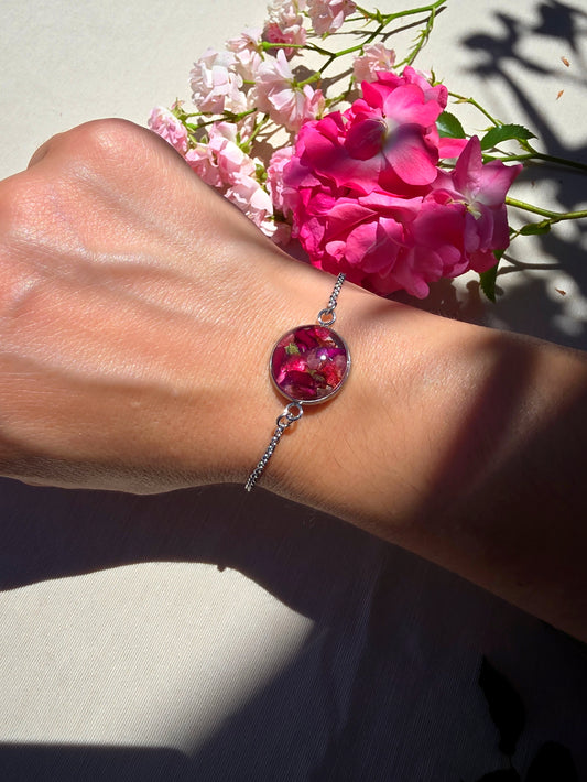 Bracelet réglable Roses des Poèmes acier