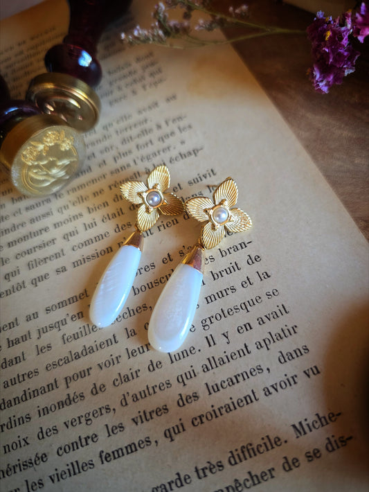 Boucles d'oreille Fleurs de Boudoir