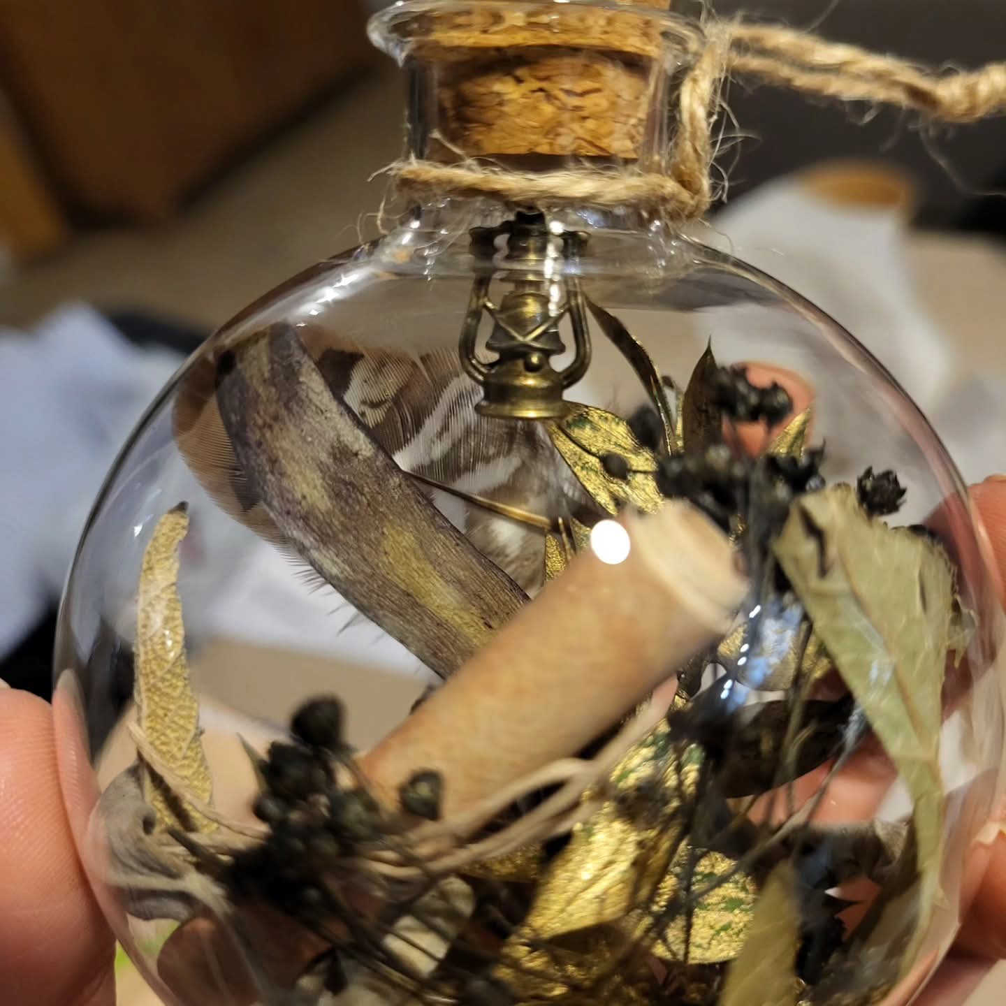 Boule de noël "Bertille et les Chouettes en tous genres"