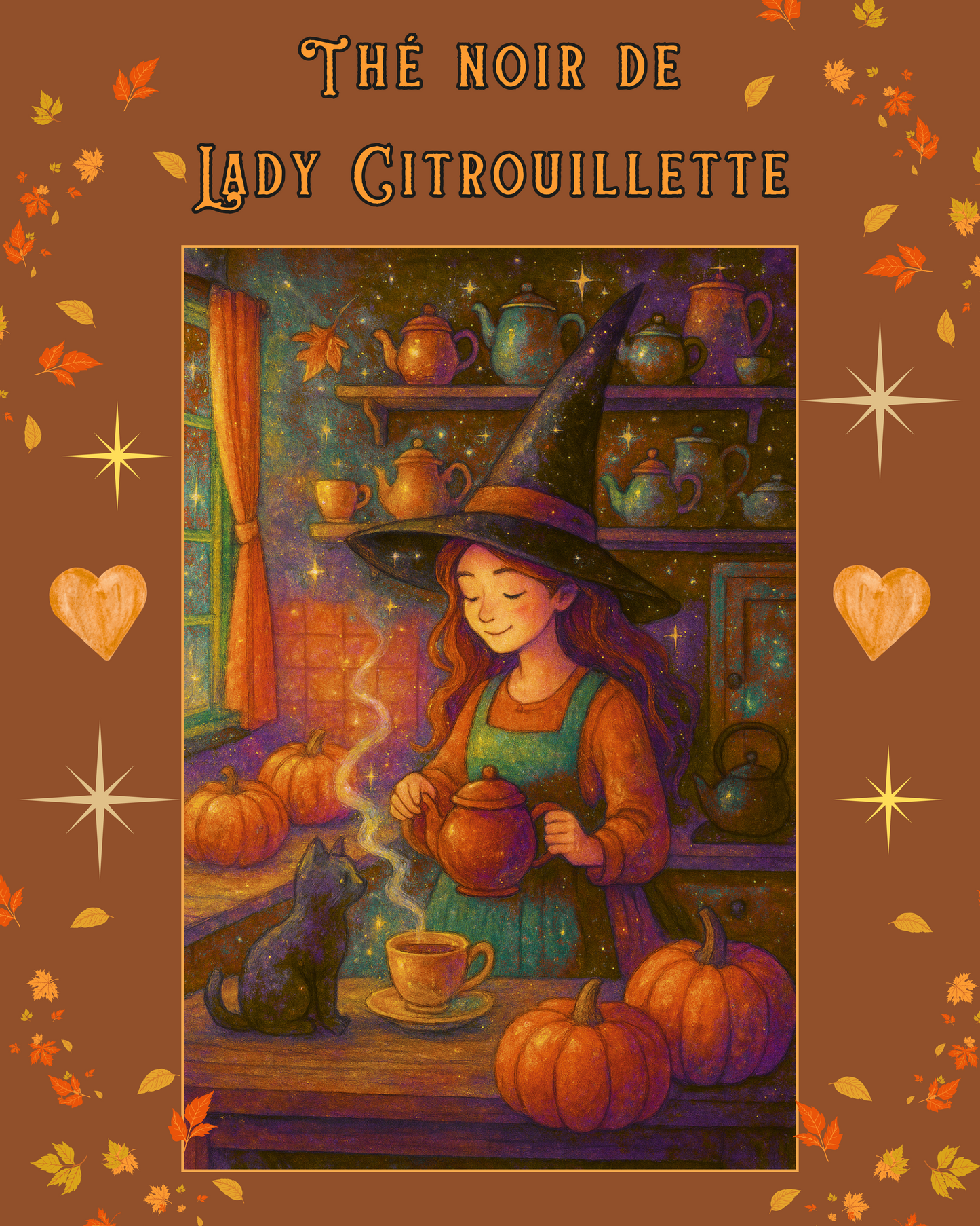 Fiole thé noir Lady Citrouillette