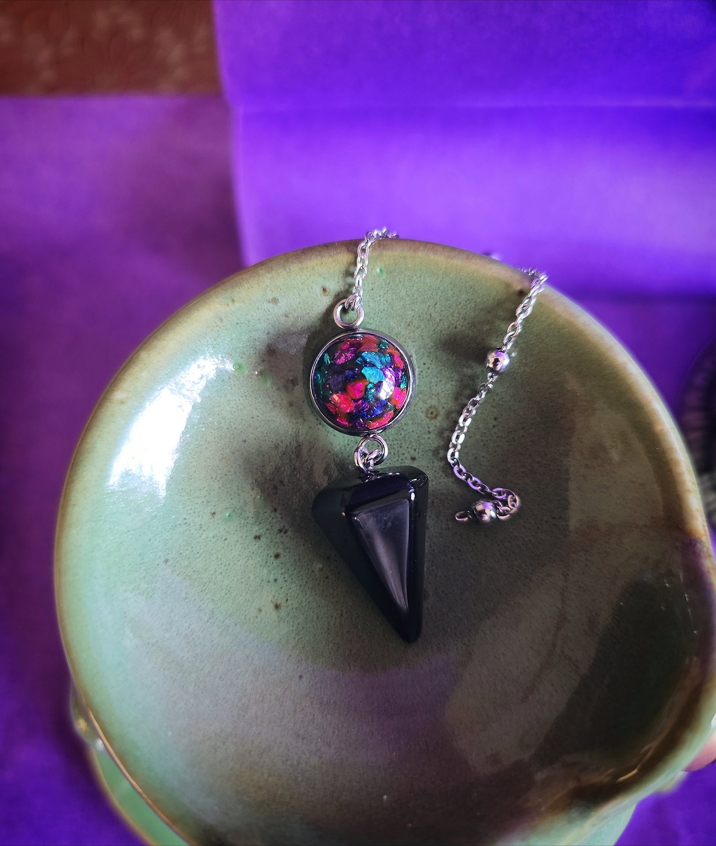 Pendule obsidienne Nouvelle Orléans