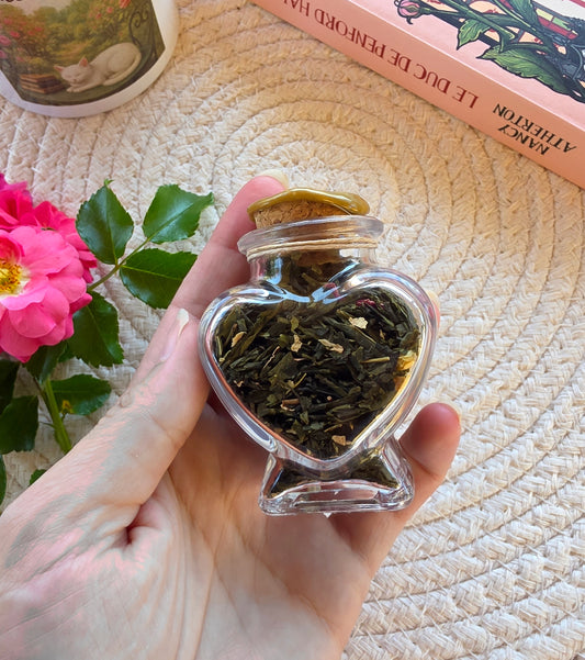 Fiole de thé vert Roses des Poèmes