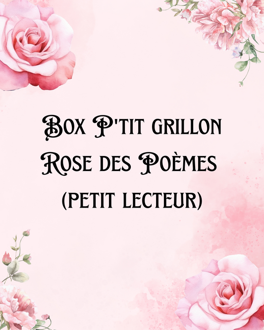 PRÉ-COMMANDE Box p'tit grillon 8/12ans (JUIN)