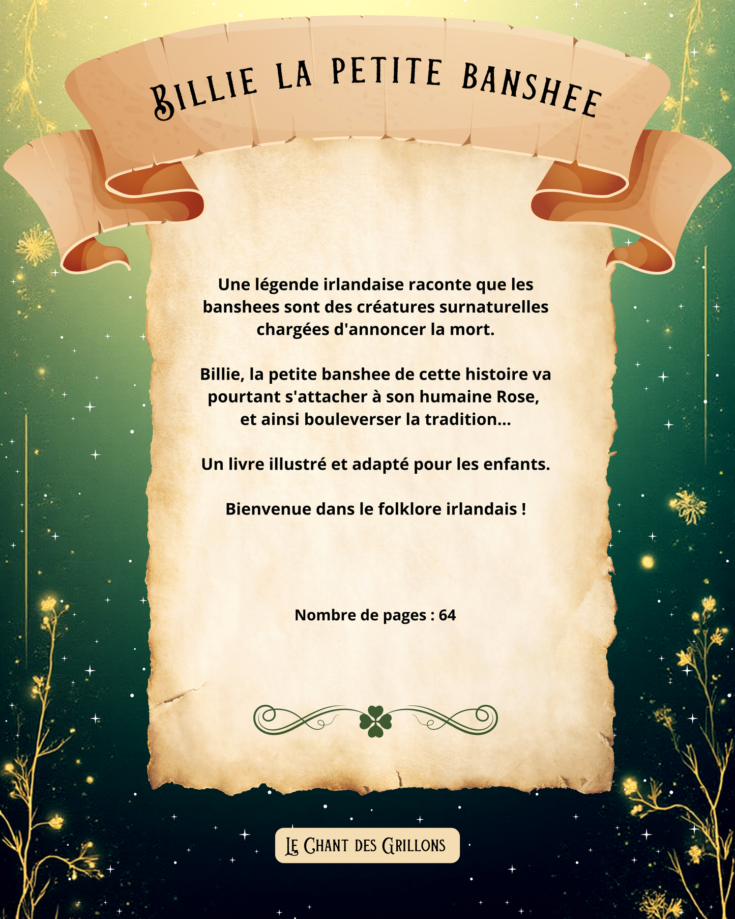 Livre seul "Billie la petite banshee" (jeunesse)