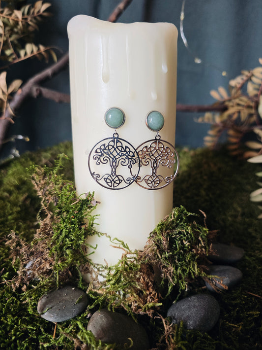 Boucles Arbre celte aventurine