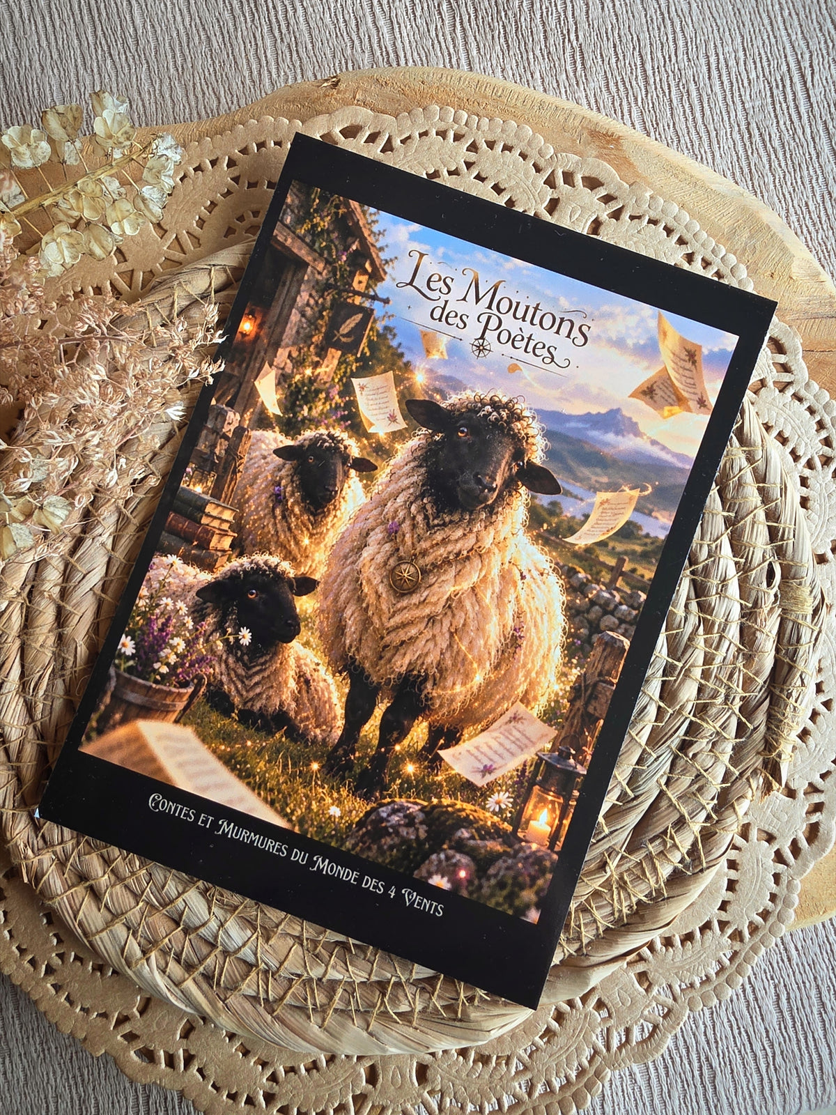 Carte postale Mouton des Poètes A5