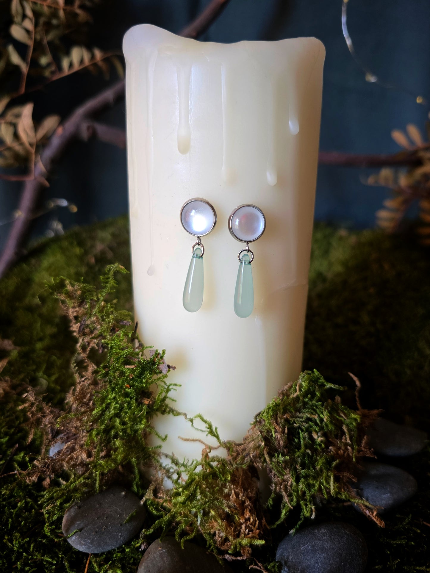 Boucles gouttes Dame du Lac