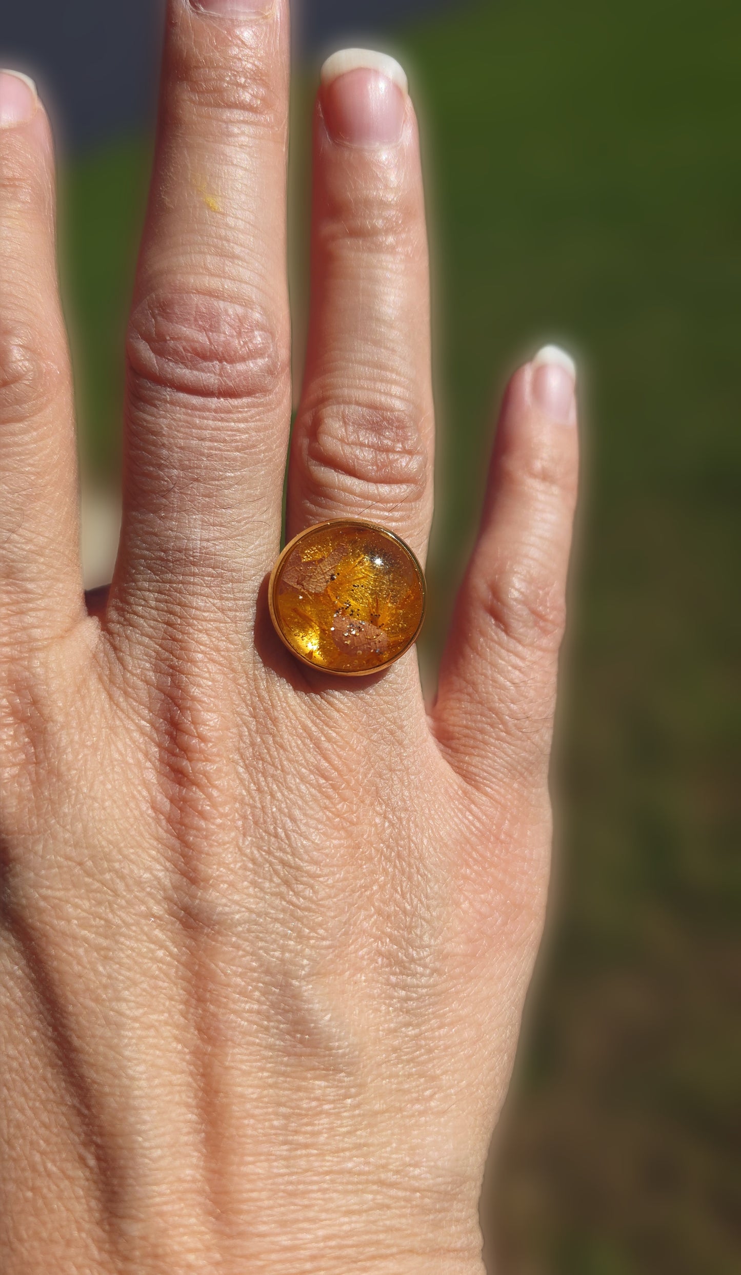 Bague ronde Fille d'automne