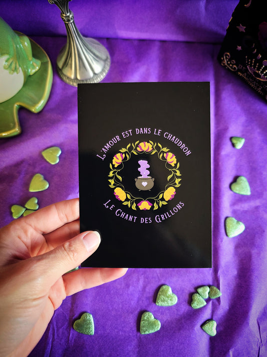 Carte postale "L'amour est dans le chaudron"