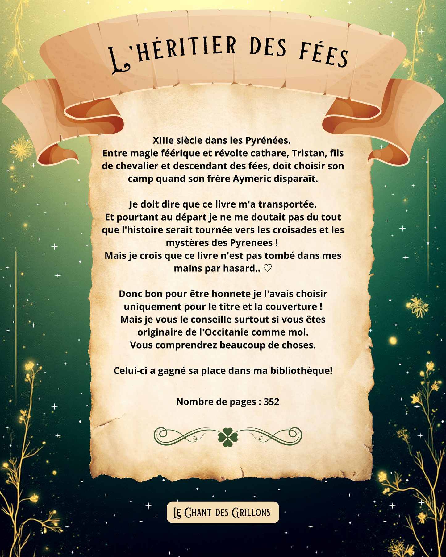 Livre seul "L'héritier des fées" (précommande)