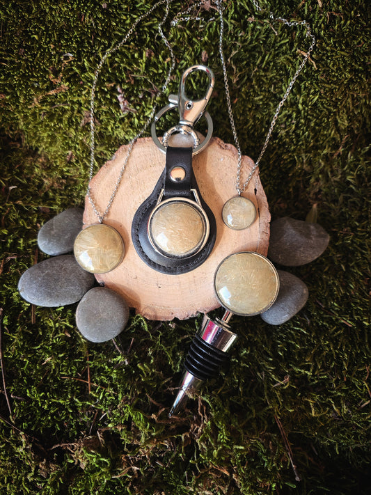 Bouchon de bouteille plumeau de Mamie Alice