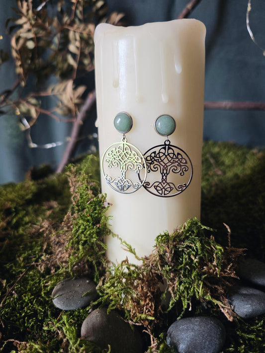 Boucles Arbre celte aventurine