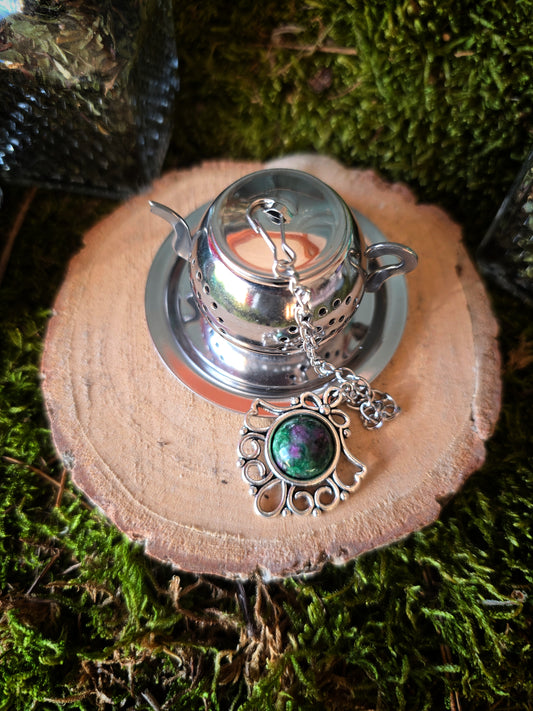 Boule à thé inox Zoïsite forme théière