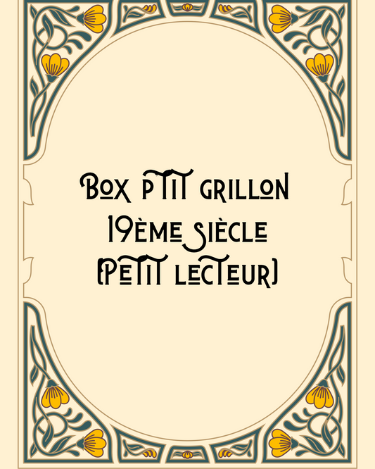 Box p'tit grillon (petit lecteur) Madame Augustine (PRÉ-COMMANDE)